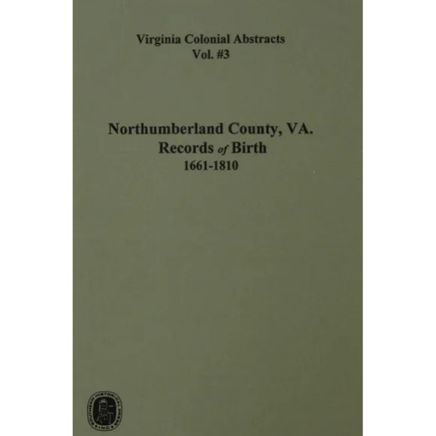 Northumberland County, Virginia Records of Birth 1661-1810