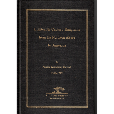 Eighteenth Century Emigrants from the Northern Alsace to America