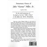 Anniversary History of the Family of John "Hannes" Miller, Sr. back cover