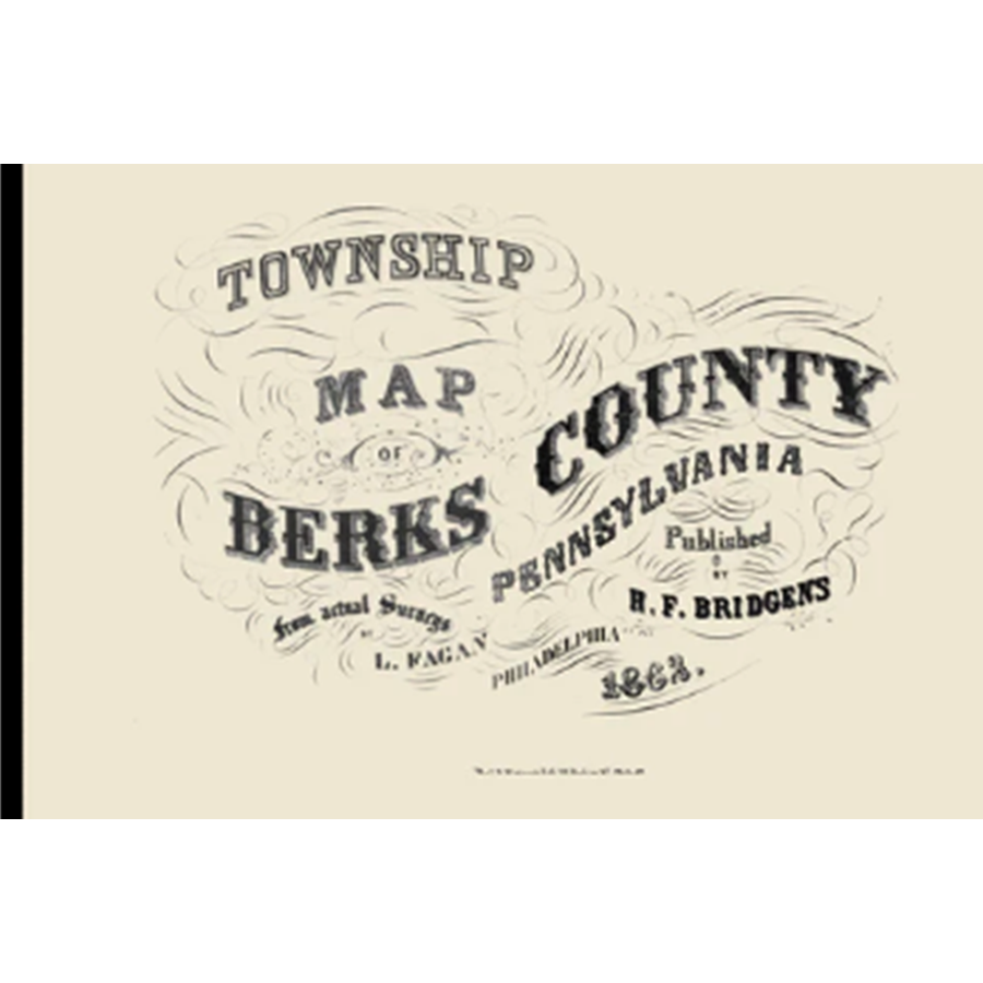 Township Map of Berks County, Pennsylvania 1862