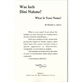 Was Isch Dini Nahme? What Is Your Name? A Collection of Swiss Family Names back cover