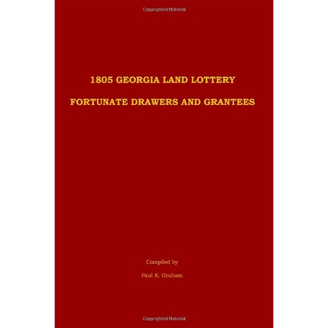 1805 Georgia Land  Fortunate Drawers and Grantees