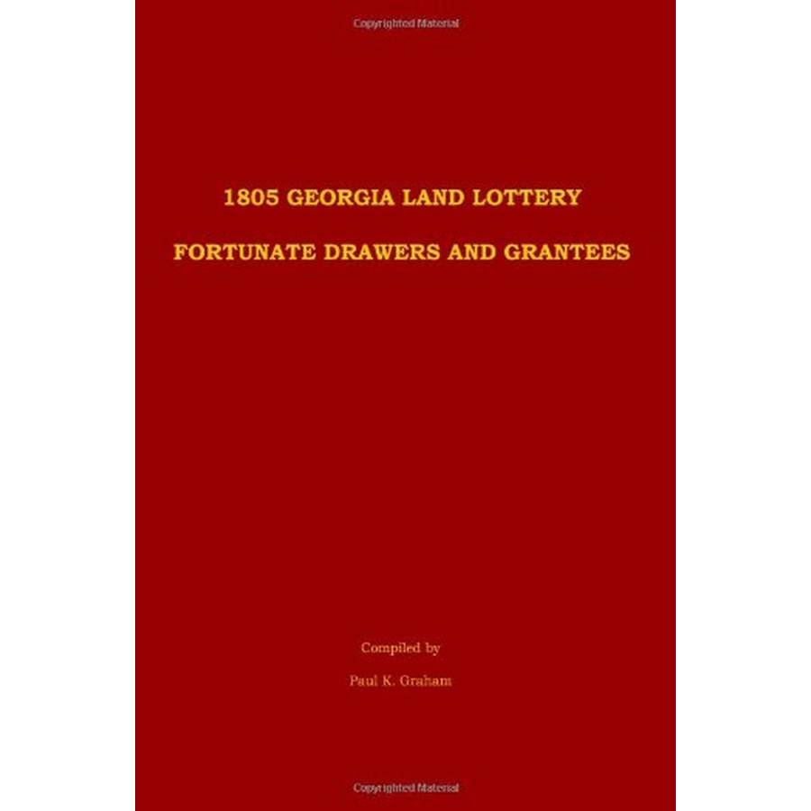 1805 Georgia Land  Fortunate Drawers and Grantees