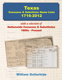 Texas Censuses and Substitute Name Lists, 1716-2012
