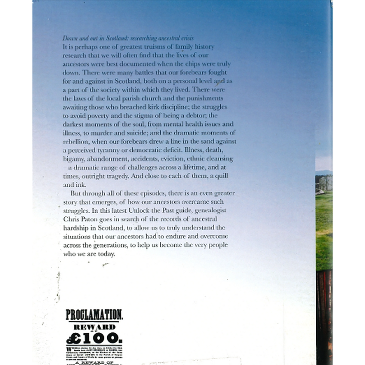 Down And Out In Scotland: Researching Ancestral Crisis back cover