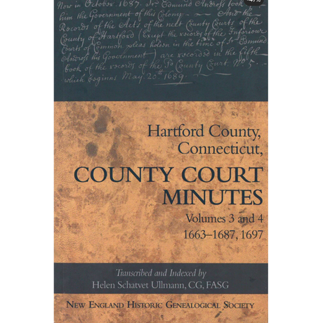 Hartford County, Connecticut, Court Minutes, Volumes 3 and 4