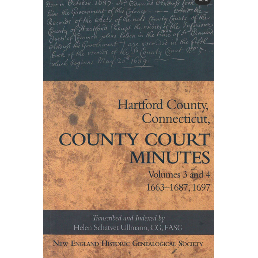 Hartford County, Connecticut, Court Minutes, Volumes 3 and 4