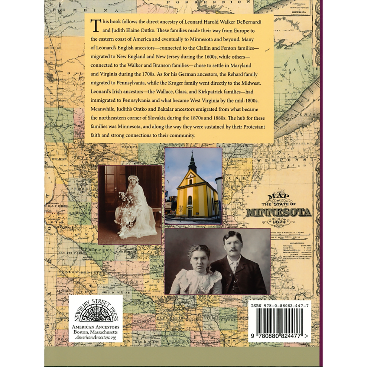 Ancestors of Leonard Harold Walker DeBernardi and Judith Elaine Ontko