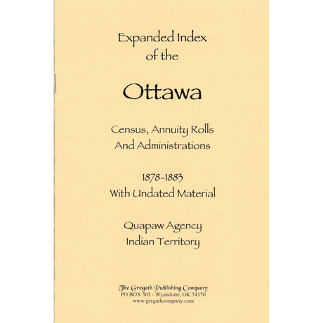 Expanded Index of the Ottawa Census, Annuity Rolls and Administrations