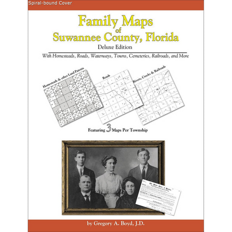 Family Maps of Suwannee County, Florida (Spiral book cover)