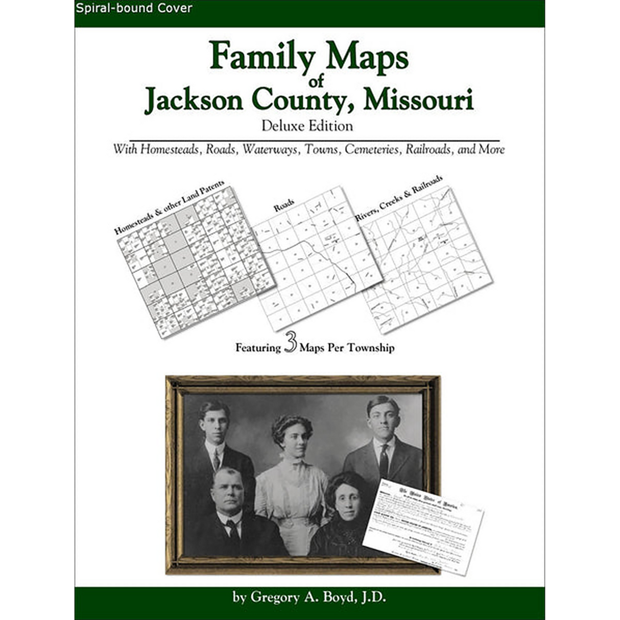 Family Maps of Jackson County, Missouri (Spiral book cover)