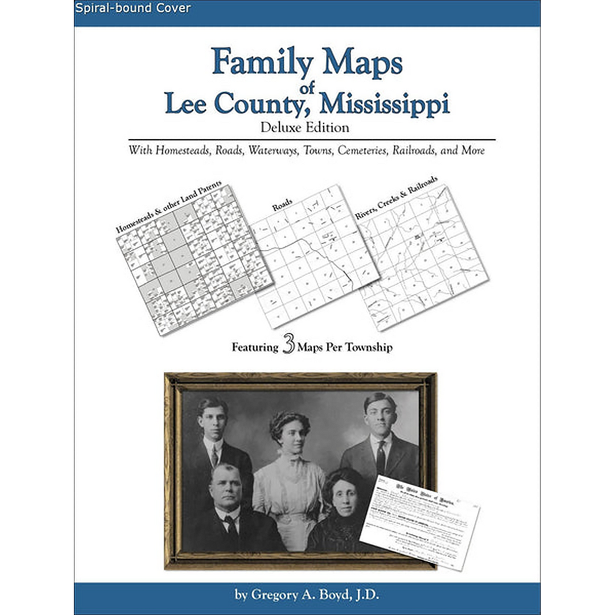 Family Maps of Lee County, Mississippi (Spiral book cover)