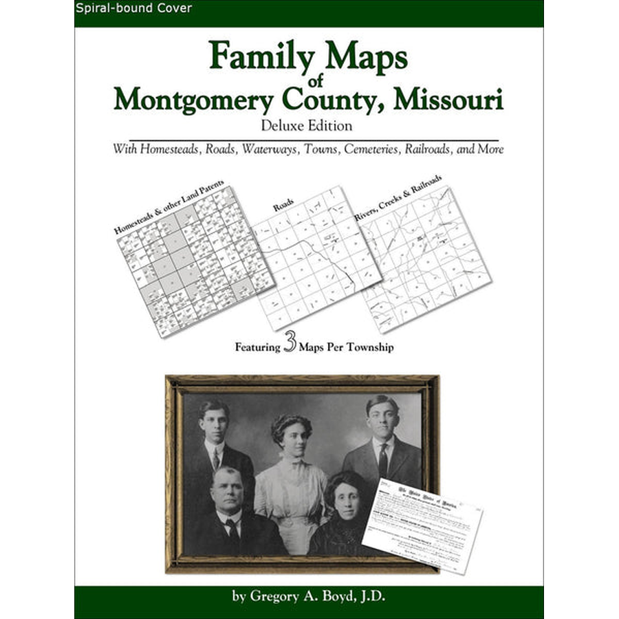 Family Maps of Montgomery County, Missouri (Spiral book cover)