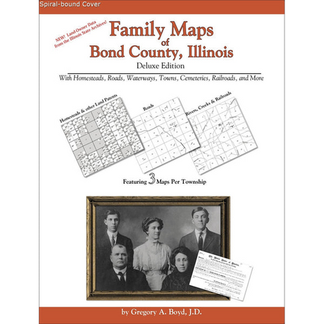 Family Maps of Bond County, Illinois (Spiral book cover)