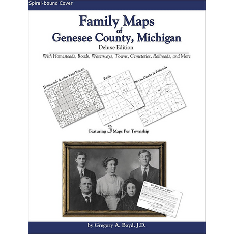 Family Maps of Genesee County, Michigan (Spiral book cover)