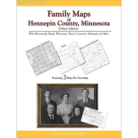 Family Maps of Hennepin County, Minnesota (Spiral book cover)