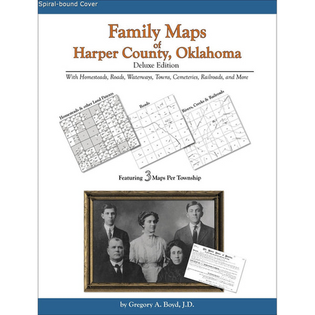 Family Maps of Harper County, Oklahoma (Spiral book cover)