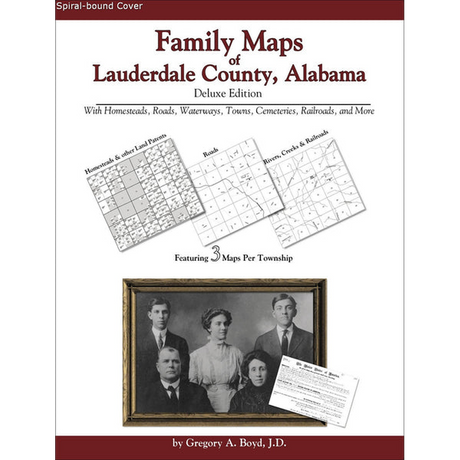 Family Maps of Lauderdale County, Alabama (Spiral book cover)