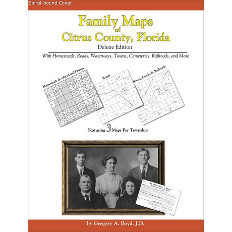 Family Maps of Citrus County, Florida (Spiral book cover)