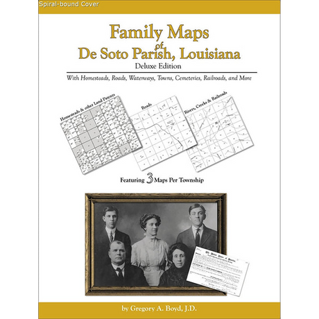 Family Maps of De Soto Parish, Louisiana (Spiral book cover)