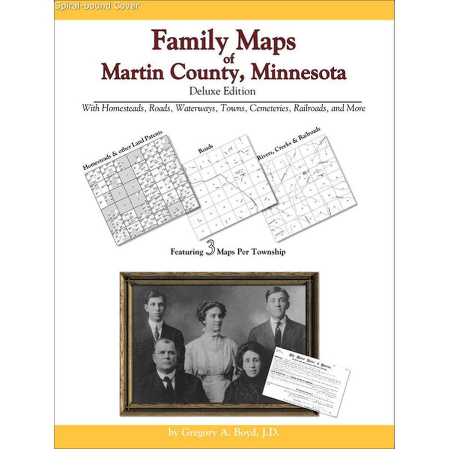 Family Maps of Martin County, Minnesota (Spiral book cover)