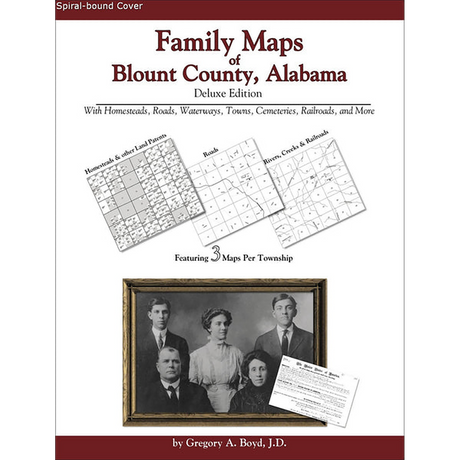 Family Maps of Blount County, Alabama (Spiral book cover)