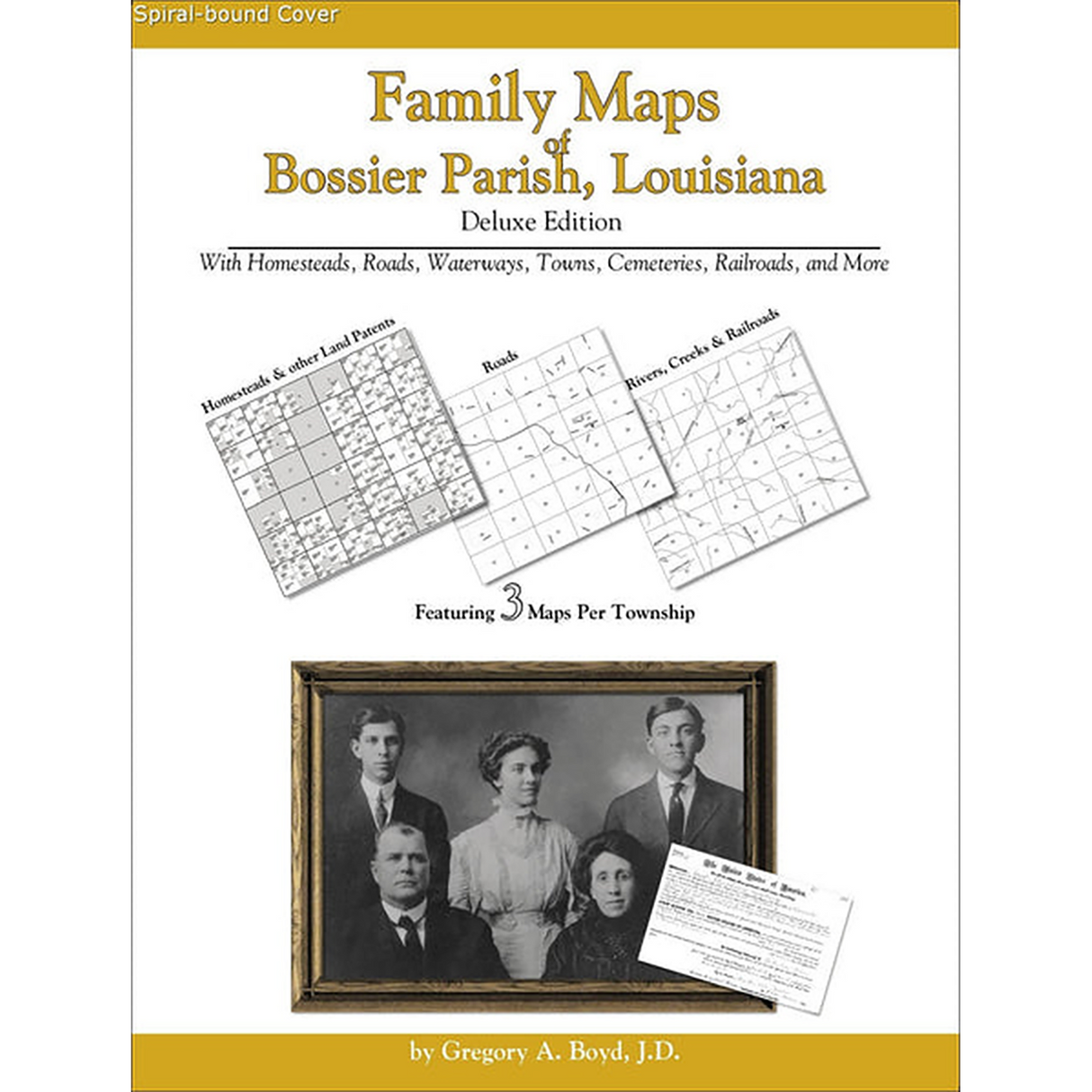 Family Maps of Bossier Parish, Louisiana (Spiral book cover)