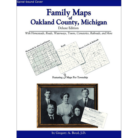 Family Maps of Oakland County, Michigan (Spiral book cover)