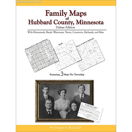 Family Maps of Hubbard County, Minnesota (Spiral book cover)