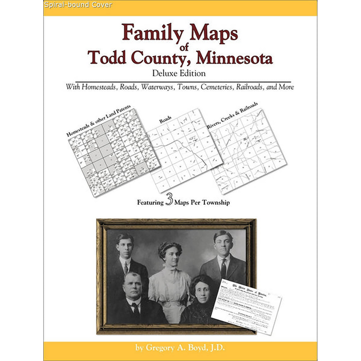 Family Maps of Todd County, Minnesota (Spiral book cover)
