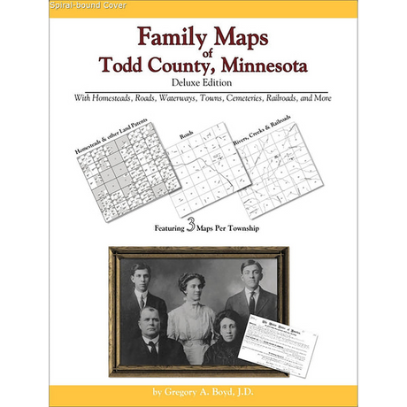 Family Maps of Todd County, Minnesota (Spiral book cover)