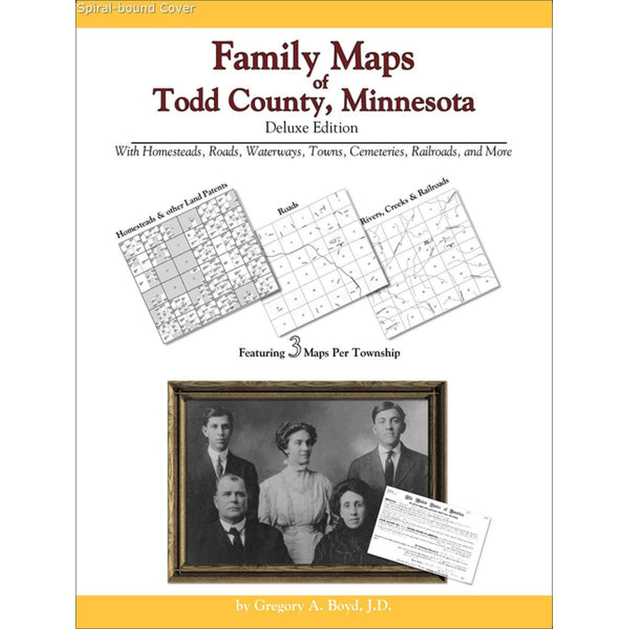 Family Maps of Todd County, Minnesota (Spiral book cover)