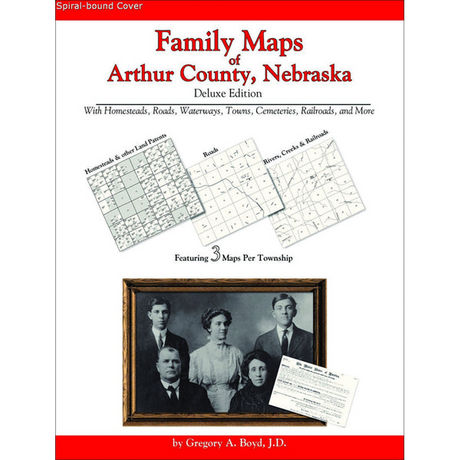 Family Maps of Arthur County, Nebraska (Spiral book cover)