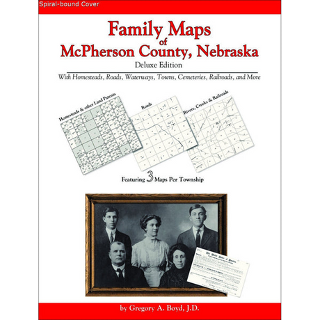 Family Maps of McPherson County, Nebraska (Spiral book cover)