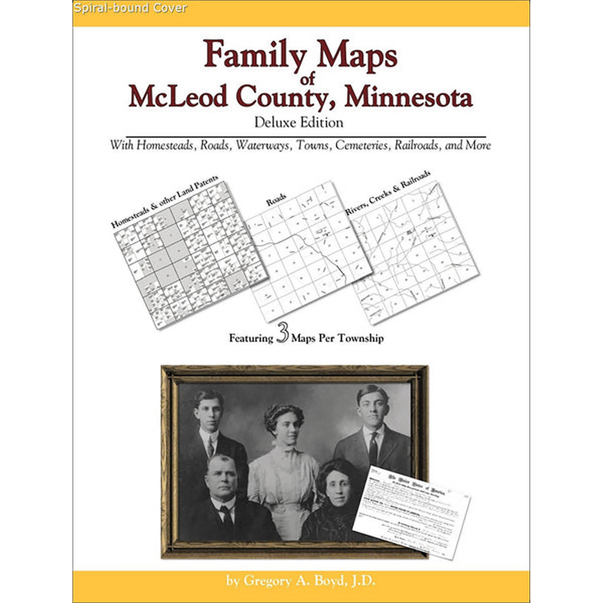 Family Maps of McLeod County, Minnesota (Spiral book cover)