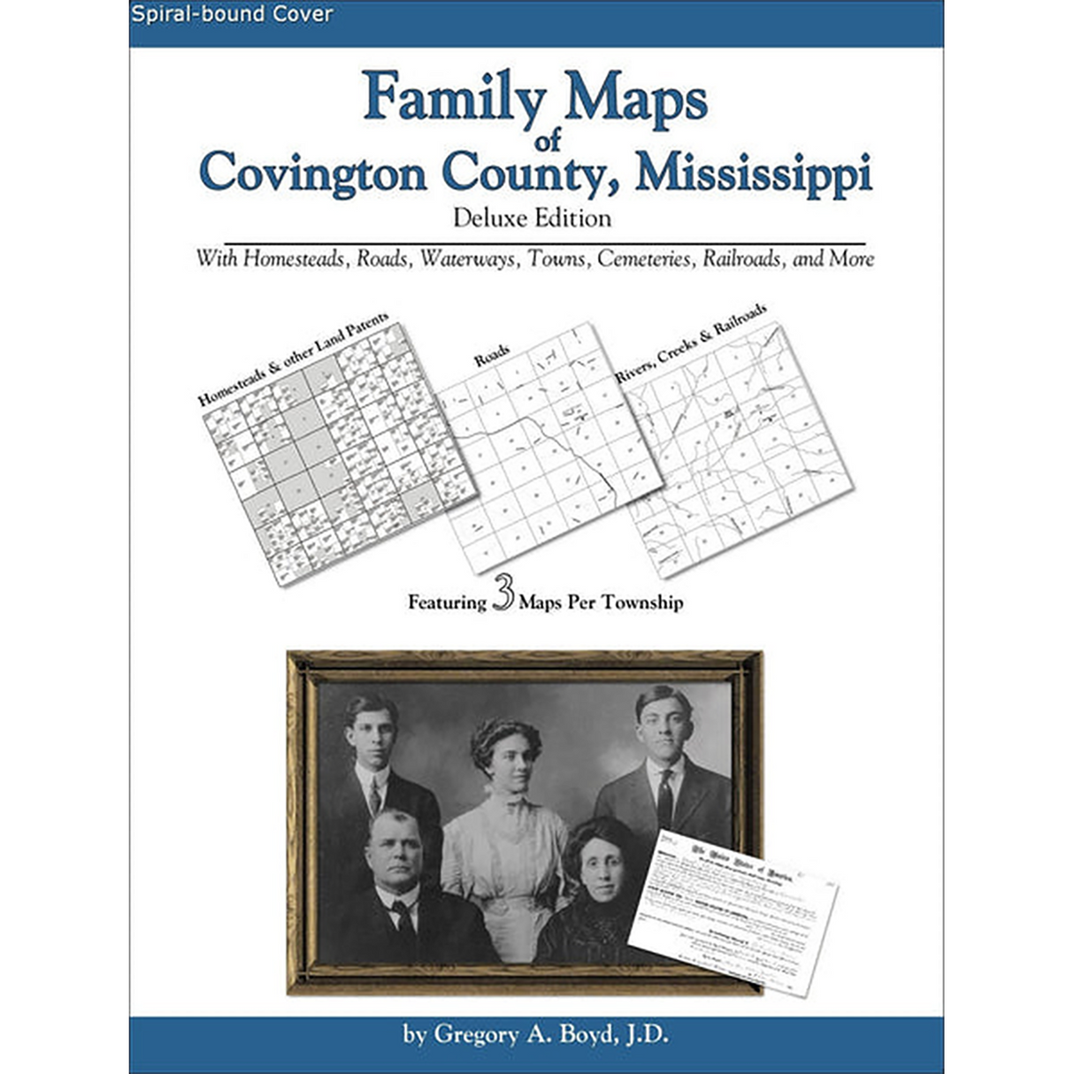 Family Maps of Covington County, Mississippi (Spiral book cover)