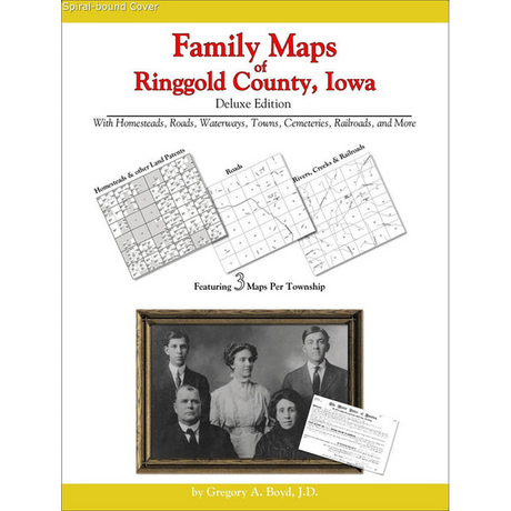Family Maps of Ringgold County, Iowa (Spiral book cover)