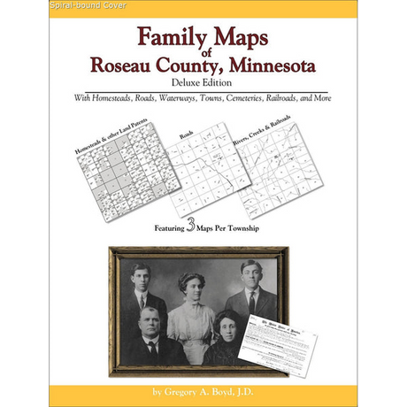 Family Maps of Roseau County, Minnesota (Spiral book cover)