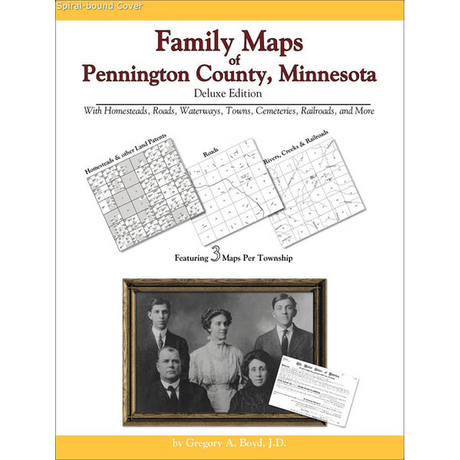 Family Maps of Pennington County, Minnesota (Spiral book cover)