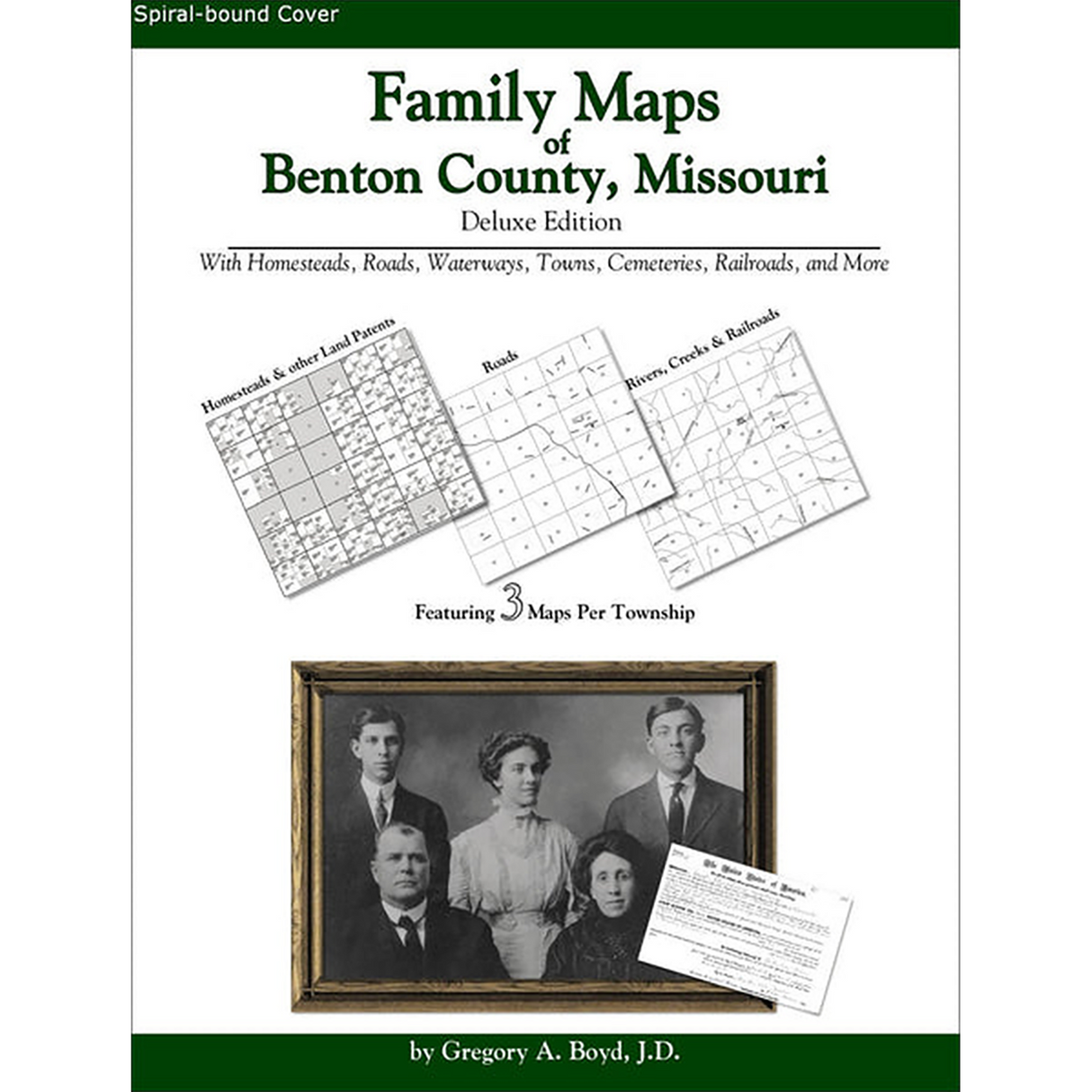 Family Maps of Benton County, Missouri (Spiral book cover)