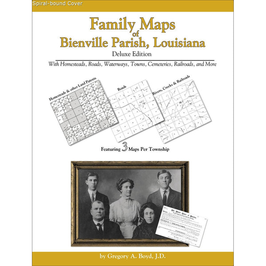 Family Maps of Bienville Parish, Louisiana (Spiral book cover)