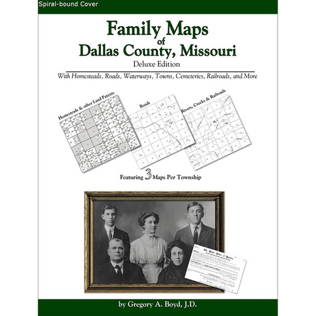 Family Maps of Dallas County, Missouri (Spiral book cover)