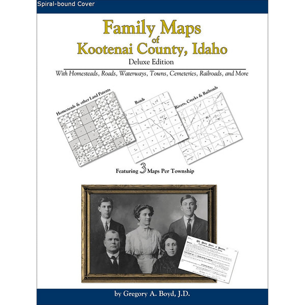 Family Maps of Kootenai County, Idaho (Spiral book cover)