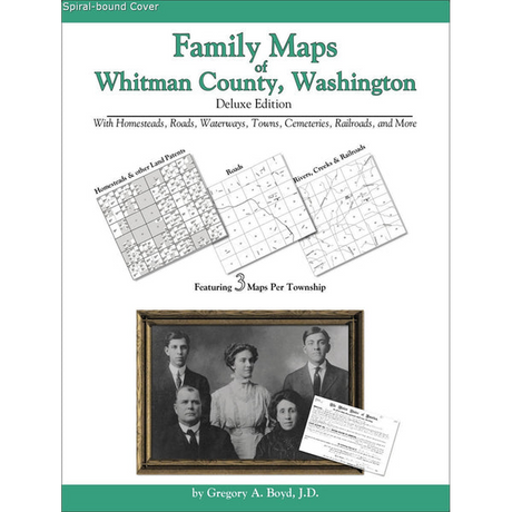 Family Maps of Whitman County, Washington (Spiral book cover)