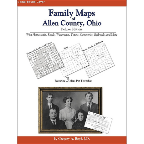Family Maps of Allen County, Ohio (Spiral book cover)