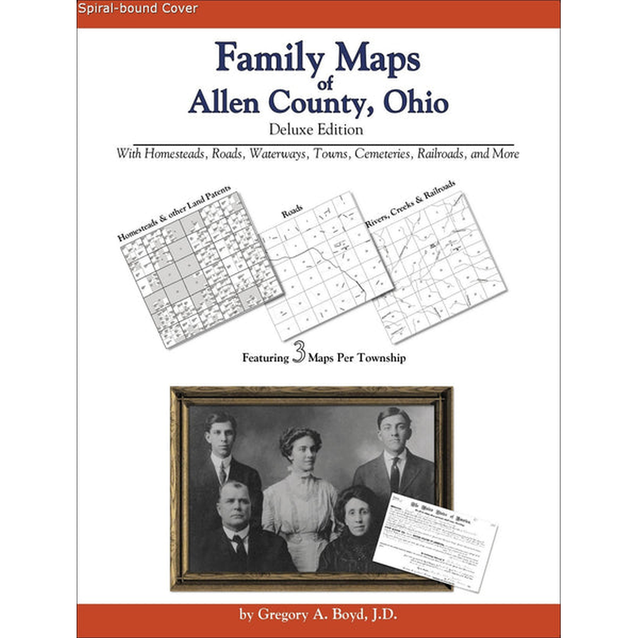 Family Maps of Allen County, Ohio (Spiral book cover)