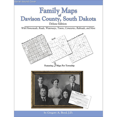 Family Maps of Davison County, South Dakota (Spiral book cover)