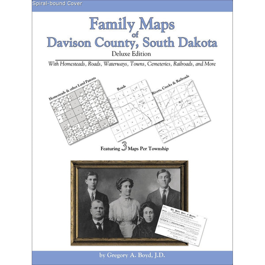 Family Maps of Davison County, South Dakota (Spiral book cover)