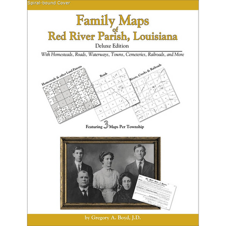 Family Maps of Red River Parish, Louisiana (Spiral book cover)