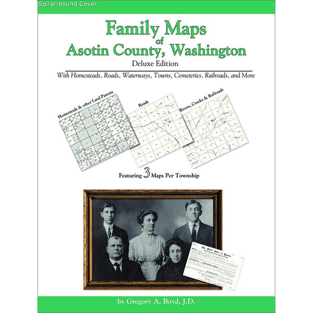 Family Maps of Asotin County, Washington (Spiral book cover)